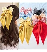 6 PCS Big Bows Hair Clips,Hair Bows for Women Girls,Hair Bows,Bow-knot Hair Clips for Women Thick...