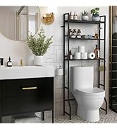 YBING Over The Toilet Rack 3 Tier Bathroom Shelf Over Toilet Storage Organizer Freestanding Above...