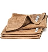 Mother-Earth 4 Pcs Cotton Fingertip Towels - Extra Absorbent and Soft Terry Bathroom Towels, 11 x...