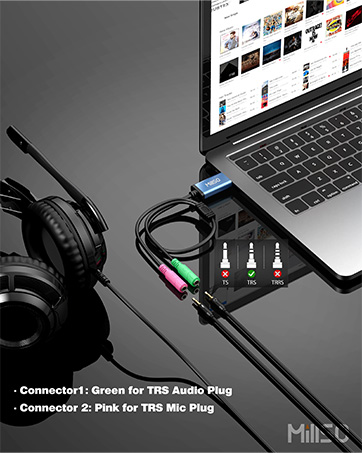 USB to 3.5mm Jack Adapter