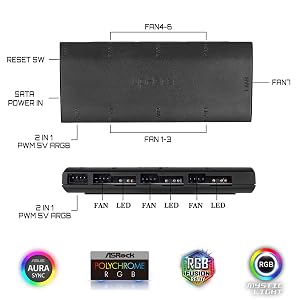 pwm rgb fan hub