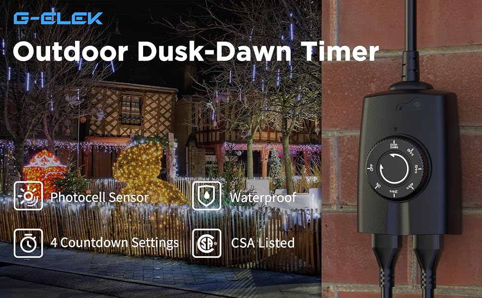 outdoor timer outlet waterproof
