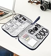 navy blue electronics organizer bag