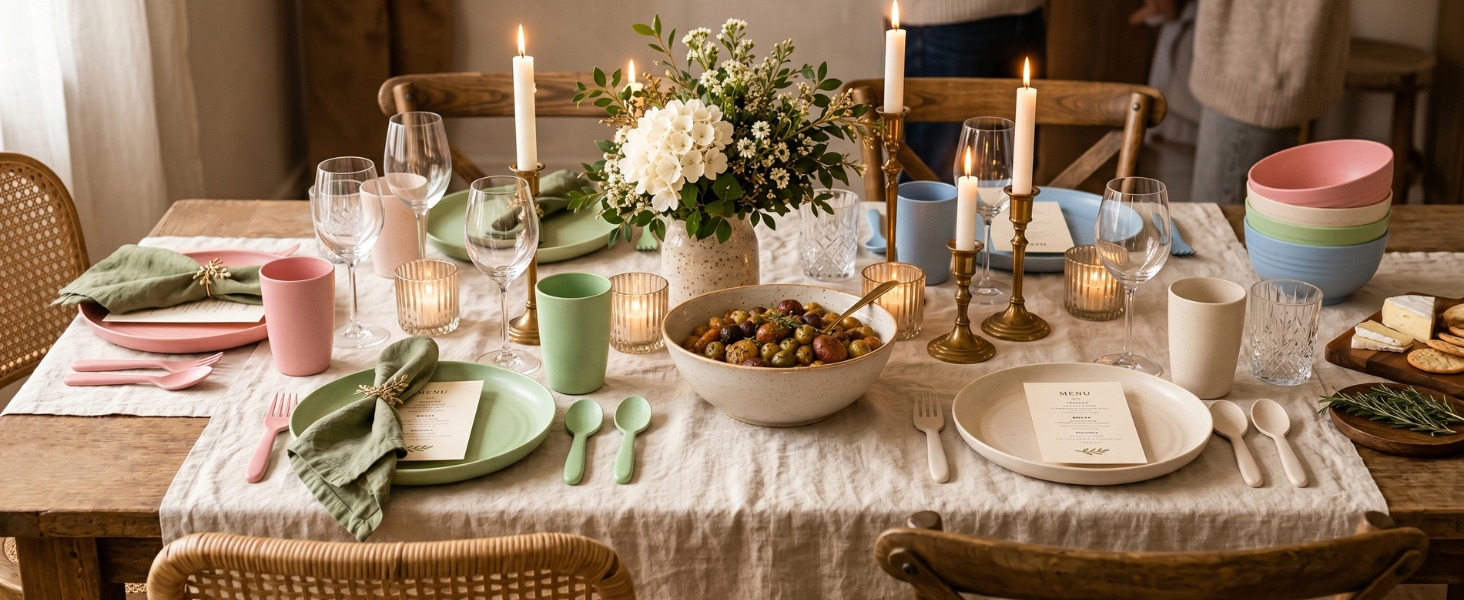 apartment essentials wheat straw dinnerware sets plate set dorm dishes kitchen plates dining set