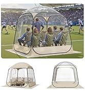 VEVOR Pop up Sports Tent, 4 Sizes Optional Clear Bubble Tent for 1-6 Person, Waterproof Outdoor P...