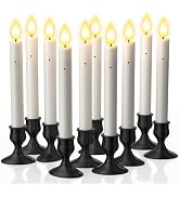 PChero 10 PCS Window Candles with Dusk to Dawn Sensor, 7.2