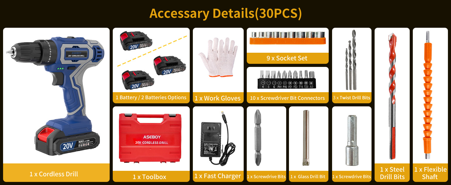 portable drill set