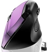 memzuoix Ergonomic Mouse Wireless,2.4G Optical Cordless Mice with 800/1200/1600 DPI,Vertical Comp...