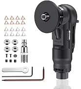 EYPINS Mini Pneumatic Chamfering Tool – Straight 45° Arc Beveling with 16pcs C & R-angle Blades,M...