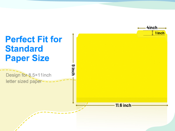 plastic color file folder