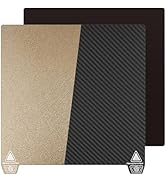 CCTREE Double Side Textured PEI Sheet+Smooth PET Carbon Fiber Spring Steel Sheet 235 * 235mm, Fle...