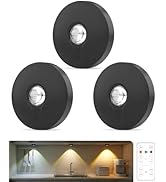 Aokpsrt Rechargeable Puck Lights With Remote Control, 1500mAh Battery Operated Tap Lights, Dimmer...