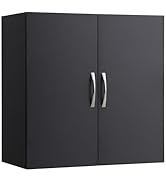 SoBuy Wall Cabinet Laundry Room Kitchen, Over Toilet Storage Cabinet, Medicine Cabinet with Shelf...