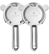 Etens Cocktail Strainer 2 Pack, Bulk Bar Strainers for Bartending, Martini Strainer for Boston Sh...