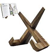 Wooden Cookbook Holders,Recipe Book Stand for Display Reading Rest & Counter Cook Book Stand Docu...