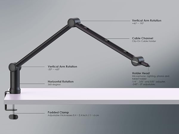 mic arm boom arm microphone arm mic boom arm mic stand desk microphone boom arm boom mic boom mic