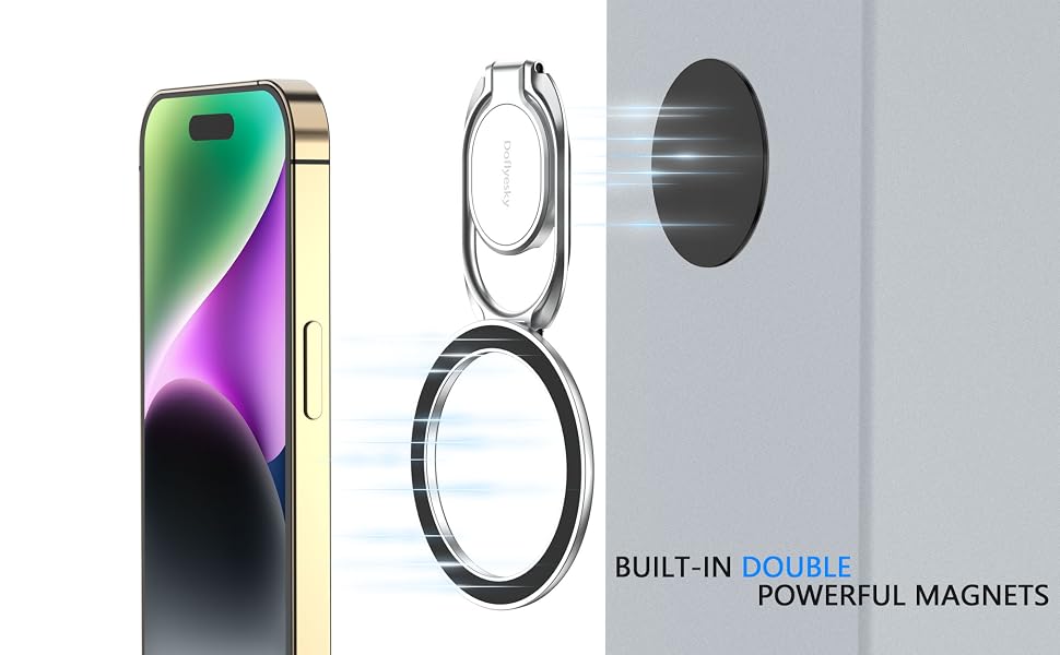 Double Super Strong Magnet Phone Grip Holder Stand
