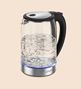 Cosori Electric Kettle, No Plastic Contact With Water, Wide Mouth For Easy Cleaning, Auto Shut Of...