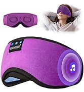 TOPOINT Sleep Mask with Bluetooth Headphones, 3D Eye Mask for Sleep Headphones with White Noise, ...
