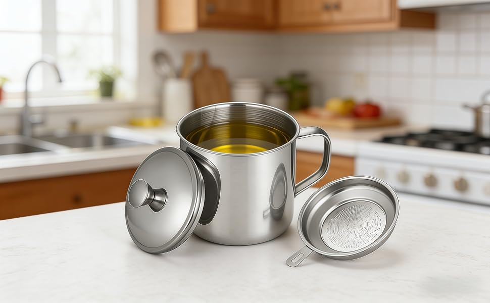 bacon grease container