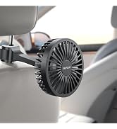 TriPole Car Fan for Rear Seat USB Powered Car Cooling Fan Powerful 3 Speed 5V Air Circulation Fan...