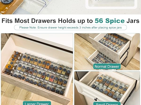 clear spice rack