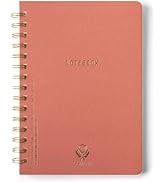 DesignWorks Ink Textured Paper Twin Wire Notebook – 6" x 8.25" Daily Planner & Soft Cover Writing...
