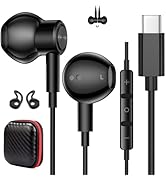 USB C Earbuds Wired Headphones for iPhone 17 16 Pro Max 17e/Samsung S26 S25 Ultra S24 A17 A37,Mag...