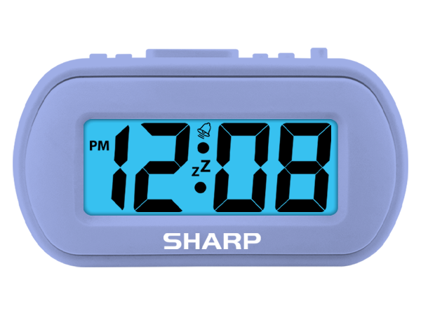 Backlight on Demand easy clock with rubber finish mini size