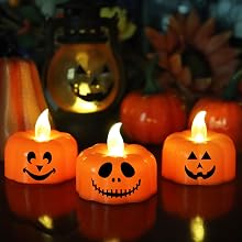 pumpkin candle lights