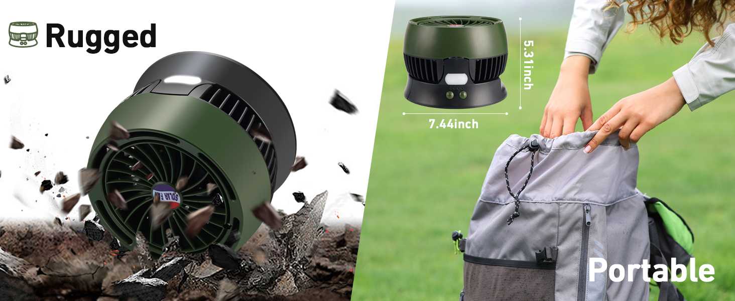 Protable Solar Camping Fan