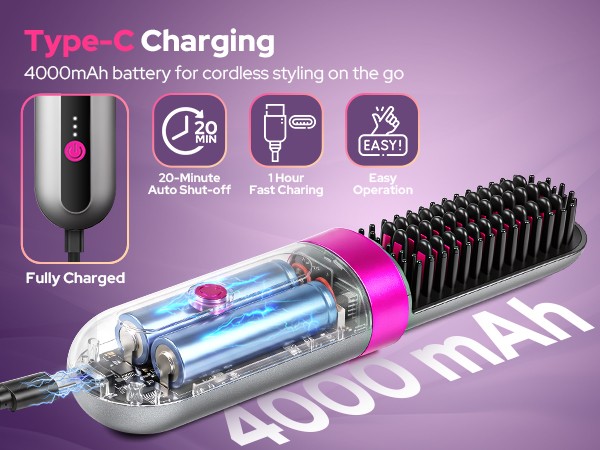 rechargeable hair straightener