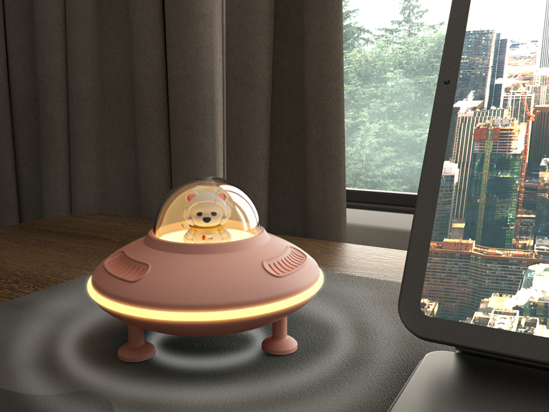 Bluetooth Speaker with Night Light, Light Up Bluetooth Speaker for Pink Room Decor