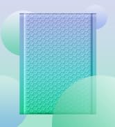 Metronic Bubble Mailers 6x10 Inch 100 Pack PurpleTeal Usable Size 6x9