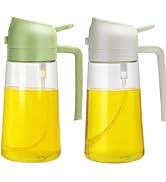 Oil Sprayer for Cooking 16oz,2 in 1 Olive Oil Dispenser and Oil Sprayer - 470ml Olive Bottle Spra...