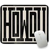 Black Howdy Mouse Pad, Vintage Western Mouse Pads, Cowboys Travel Computer Mouse Pad for Laptop, ...