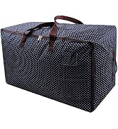 100L Large Storage Bag, Comforter/Blanket/Pillows/Quilt Storage Container, Garage Grocery Storage...