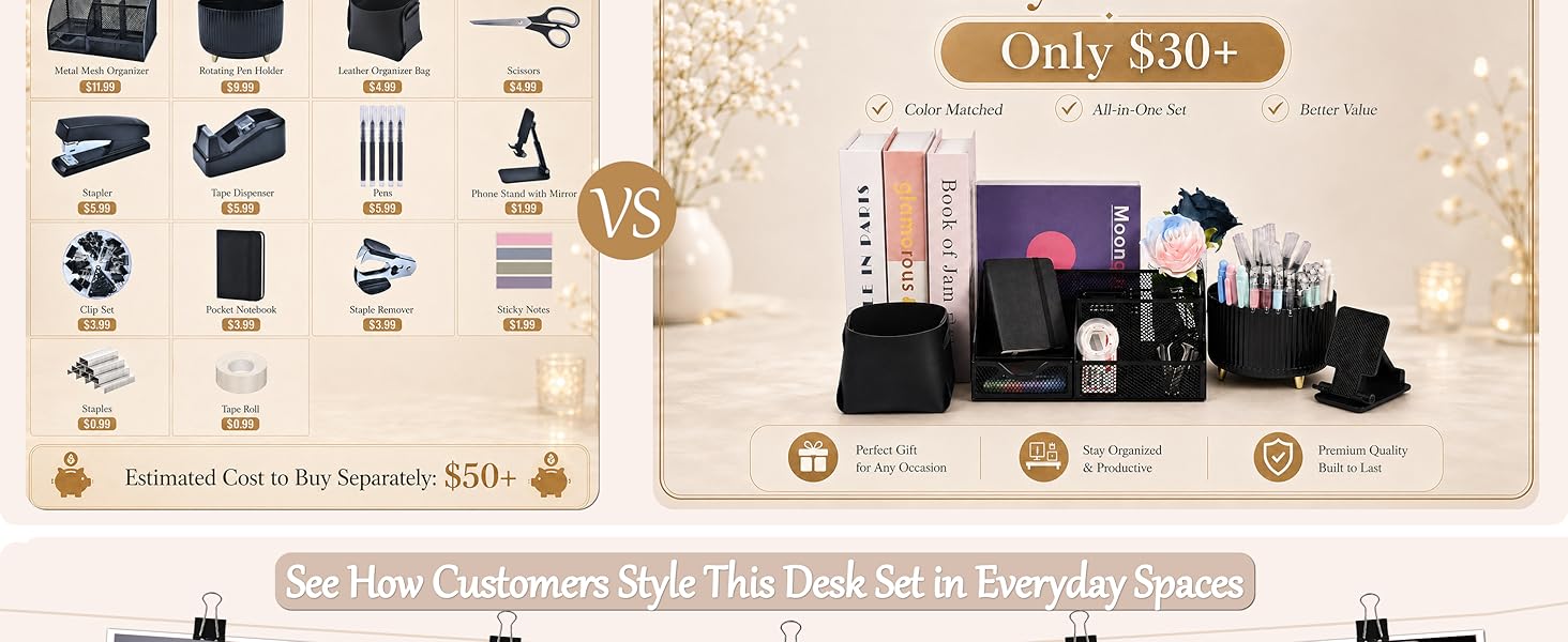 Black Desk Accessories