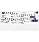 MechLands Feker Alice80 68 Keys Ergonomic Mechanical Keyboard, QMK & VIA Programmable, Wired Gami...