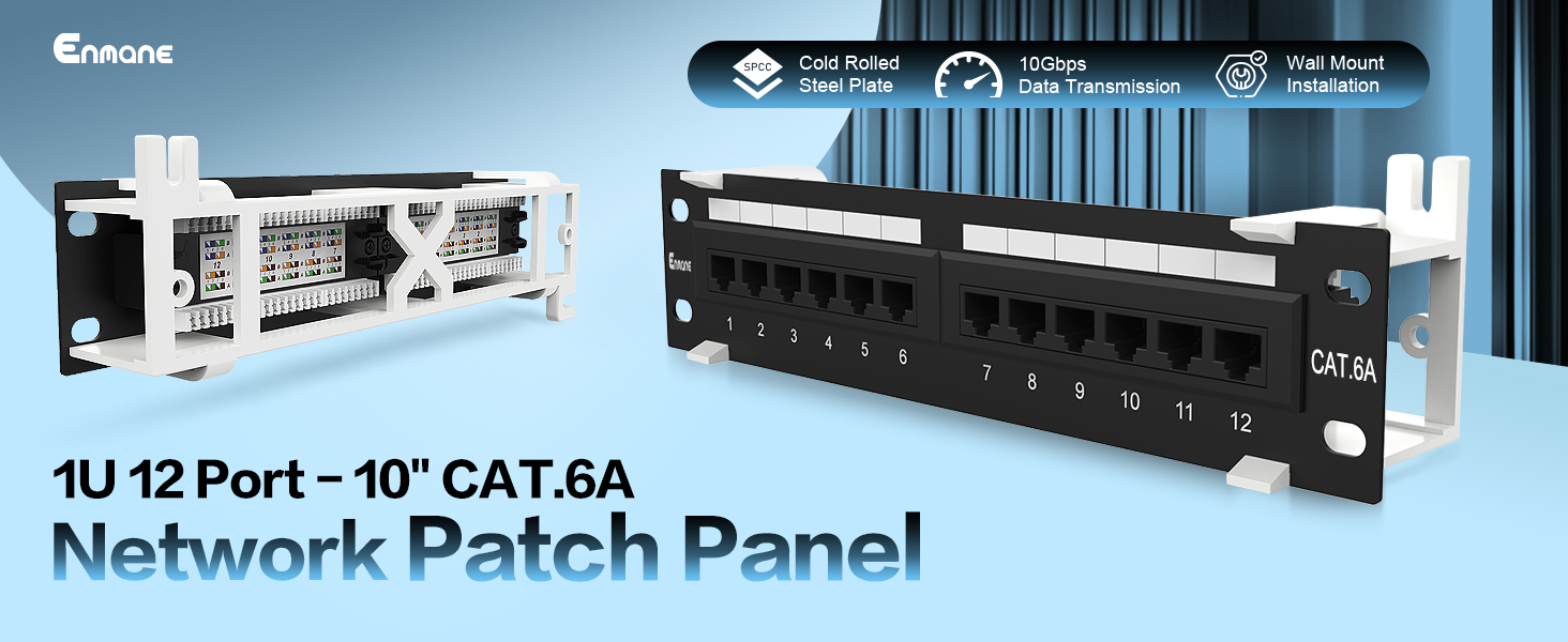 12port network patch panel