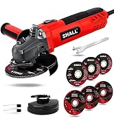 7.5Amp 4-1/2 Inch 12000 RPM Angle Grinder with 2 Guards, 3 Cutting Wheels, 3 Discs, Non-Slip Hand...