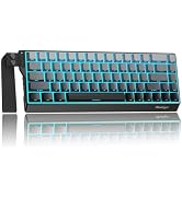 BlueFinger 60% Wireless Mechanical Gaming Keyboard, Bluetooth/2.4G/USB-C Hot Swappable RGB Backli...