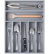 oridom Kitchen Bamboo Silverware Organizer, Kitchen Drawer Organizer - Utensil Holder and Cutlery...