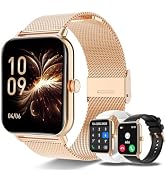 Smart Watch for Women Men(Answer/Dial Calls) 1.83" HD AI Voice Smartwatch with Fitness/Step Track...