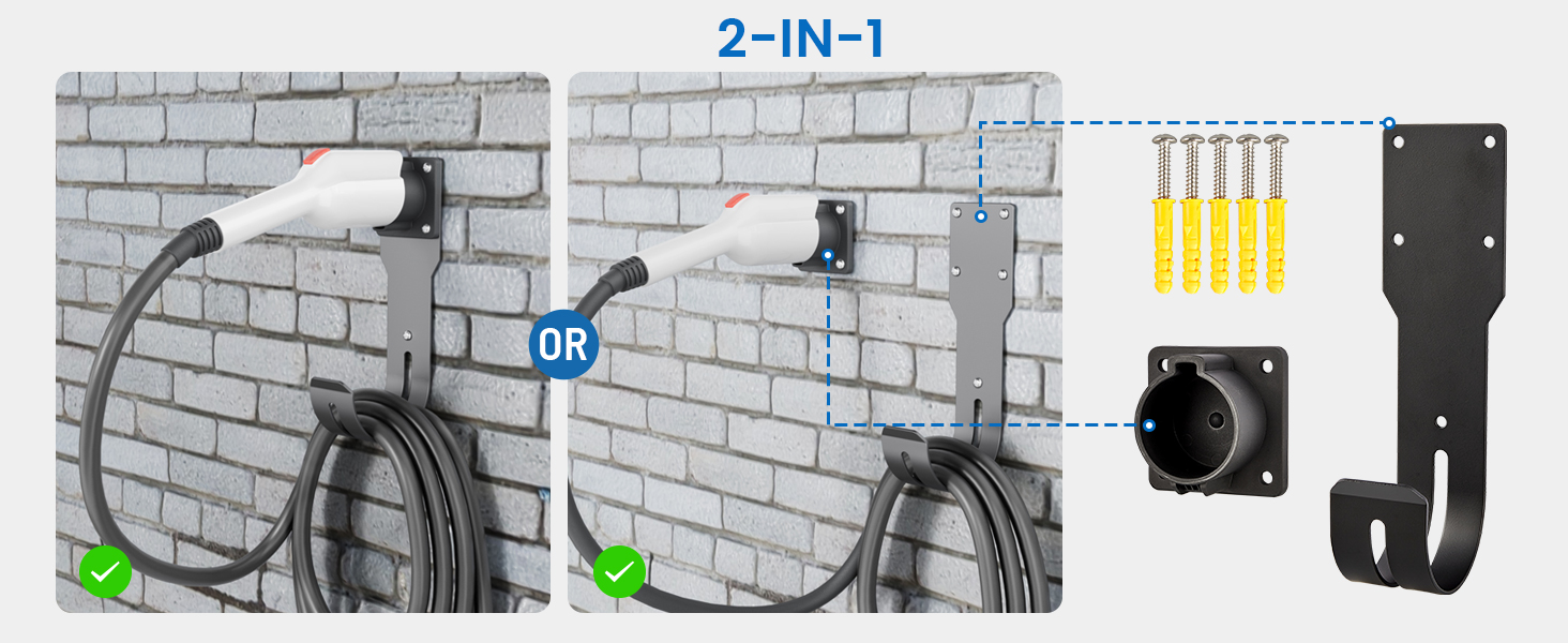 j1772 ev charger holder