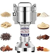 Moongiantgo Grain Mill Grinder Electric 150g Commercial Spice Grinder 850W Stainless Steel Pulver...