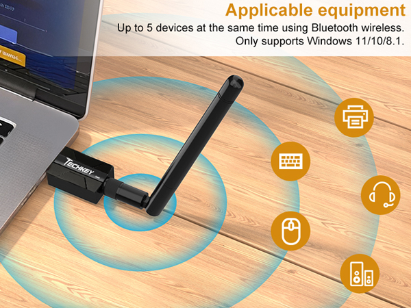 Long Range USB Bluetooth 5.4 Adapter for Desktop PC