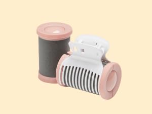 Hot rollers with clip