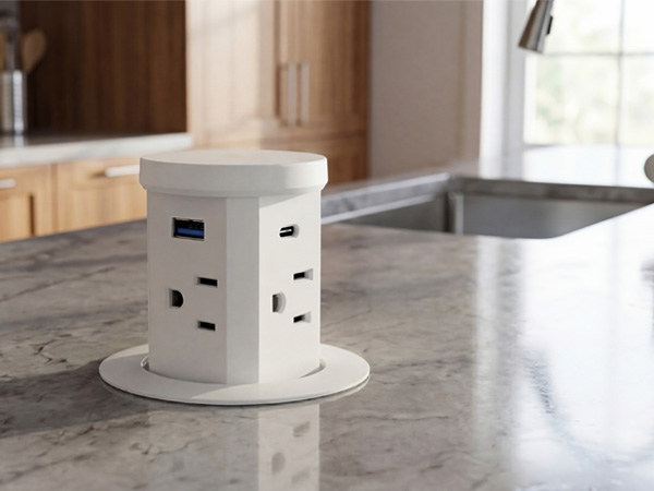 conference table power hub desk plug station recessed power strip power outlet pop up socket