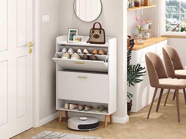 24” Shoe Storage Cabinet for Front Door Entrance